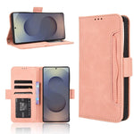 Custodia per telefono in pelle con fessure per carte e texture in vitello effetto pelle, For Samsung Galaxy S26+ 5G, For Samsung Galaxy S26 Ultra 5G, For Samsung Galaxy S26 5G, For Samsung Galaxy S25 FE 5G