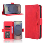 Custodia per telefono in pelle con fessure per carte e texture in vitello effetto pelle, For Samsung Galaxy S26+ 5G, For Samsung Galaxy S26 Ultra 5G, For Samsung Galaxy S26 5G, For Samsung Galaxy S25 FE 5G