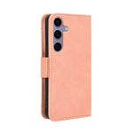 Custodia per telefono in pelle con fessure per carte e texture in vitello effetto pelle, For Samsung Galaxy S26+ 5G, For Samsung Galaxy S26 Ultra 5G, For Samsung Galaxy S26 5G, For Samsung Galaxy S25 FE 5G