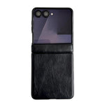 Custodia per telefono con texture Crazy Horse con asse magnetico integrato, For Samsung Galaxy Z Flip7, For Samsung Galaxy Z Flip6 / Flip7 FE, For Samsung Galaxy Z Flip5
