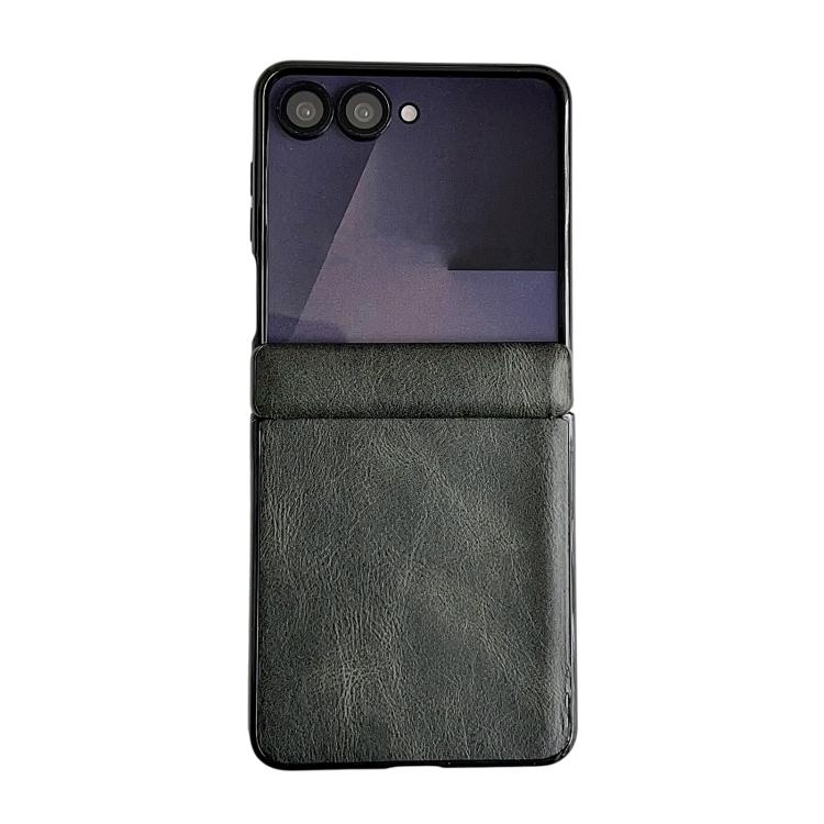 Custodia per telefono con texture Crazy Horse con asse magnetico integrato, For Samsung Galaxy Z Flip7, For Samsung Galaxy Z Flip6 / Flip7 FE, For Samsung Galaxy Z Flip5