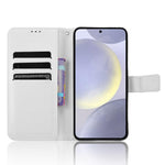 Custodia per telefono in pelle con trama a diamante, For Samsung Galaxy S24 FE 5G