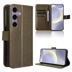 Custodia per telefono in pelle con trama a diamante, For Samsung Galaxy S26+ 5G, For Samsung Galaxy S26 Ultra 5G, For Samsung Galaxy S26 5G, For Samsung Galaxy S25 FE 5G