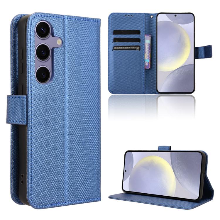 Custodia per telefono in pelle con trama a diamante, For Samsung Galaxy S26+ 5G, For Samsung Galaxy S26 Ultra 5G, For Samsung Galaxy S26 5G, For Samsung Galaxy S25 FE 5G