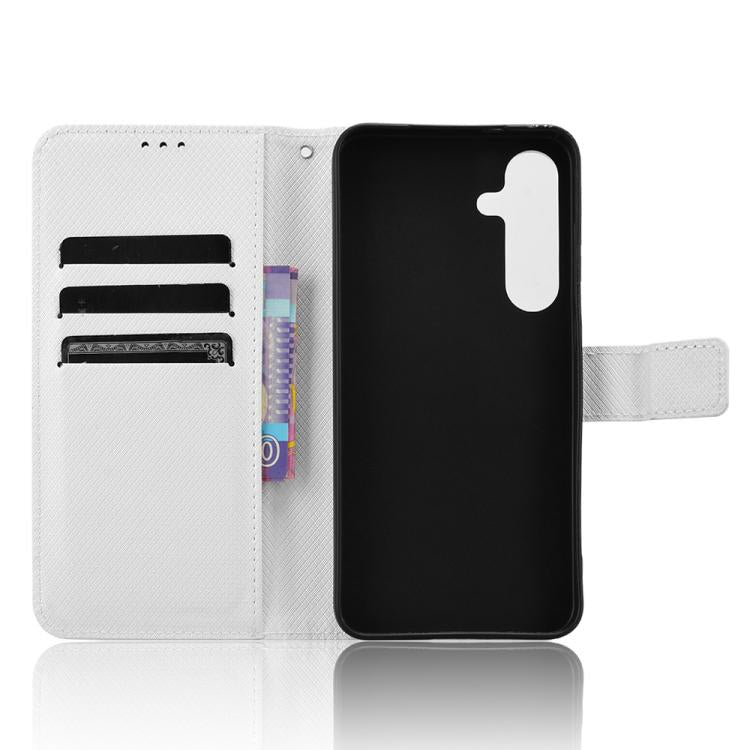 Custodia per telefono in pelle con trama a diamante, For Samsung Galaxy S26+ 5G, For Samsung Galaxy S26 Ultra 5G, For Samsung Galaxy S26 5G, For Samsung Galaxy S25 FE 5G