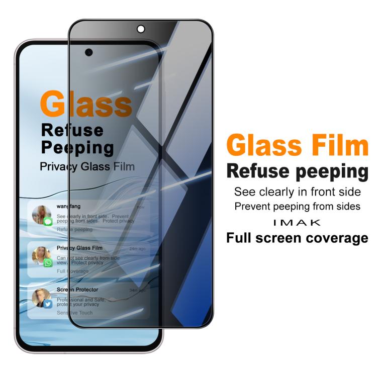 Pellicola protettiva in vetro temperato per la privacy a schermo intero imak HD, For Samsung Galaxy A27 5G, For Samsung Galaxy A17 5G/A16, For Galaxy A36 5G / A56 5G, For Samsung Galaxy A26 5G, For Samsung Galaxy A16 5G / 4G