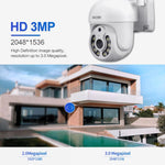 Telecamera WiFi HD 3 MP con doppia sorgente luminosa e rilevament