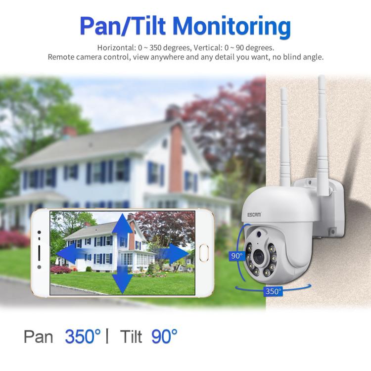 Telecamera WiFi HD 3 MP con doppia sorgente luminosa e rilevament