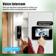 SY-30 4 pollici PIR Visione notturna 2.4G Videocitofono Campanello, SY-30