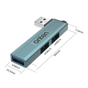Hub USB 3.0 3 in 1 Onten US51, US51