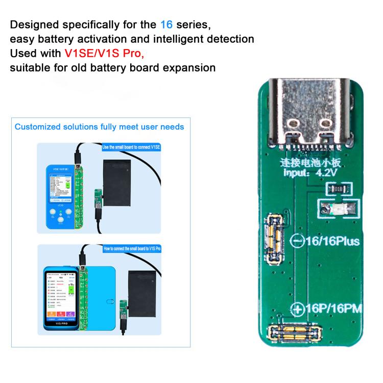 JCID Battery Expansion Board for iPhone 16 Series, JCID Battery Expansion Board