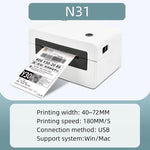 Stampante termica HPRT N31 con plug EU AU UK US