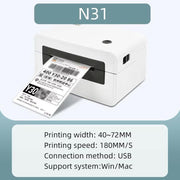 Stampante per lettere di vettura elettronica espressa HPRT N31 versione computerizzata, EU Plug, AU Plug, UK Plug, US Plug