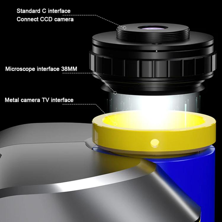 Microscopio stereo trinoculare Mechanic Mic3 7X-50X CTV 0,45X con telecamera 4K Pro, Mechanic Mic3