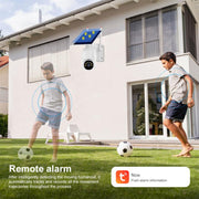 Telecamera di sorveglianza WiFi HD a pannello solare a bassa potenza per esterni 1080P, with Battery, without Battery