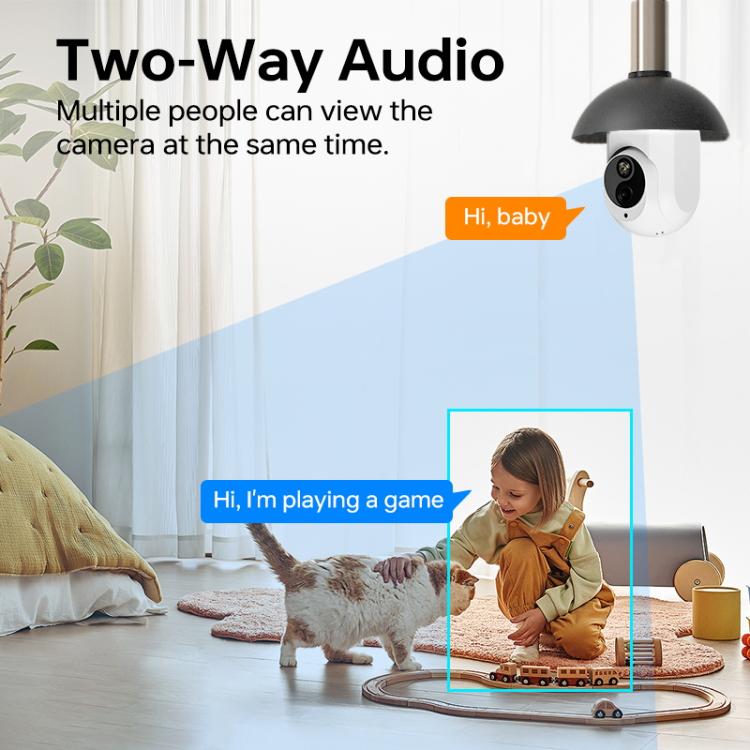 Telecamera di sorveglianza WiFi lampadina 1080P K8