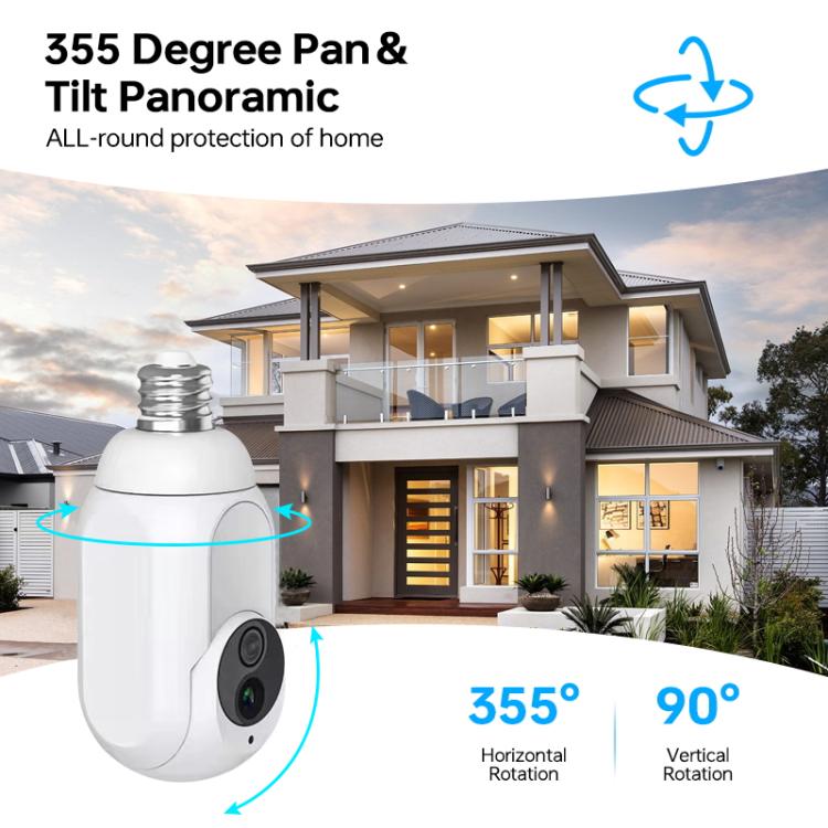 Telecamera di sorveglianza WiFi lampadina 1080P K8