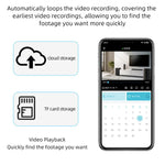 Telecamera WiFi 1080P HD doppia luce con visione notturna