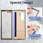 Custodia per telefono in pelle con anello in metallo della serie Dream VIETAO, For Galaxy Z Fold7 5G, For Samsung Galaxy Z Fold6, For Samsung Galaxy Z Fold5, For Samsung Galaxy Z Fold4