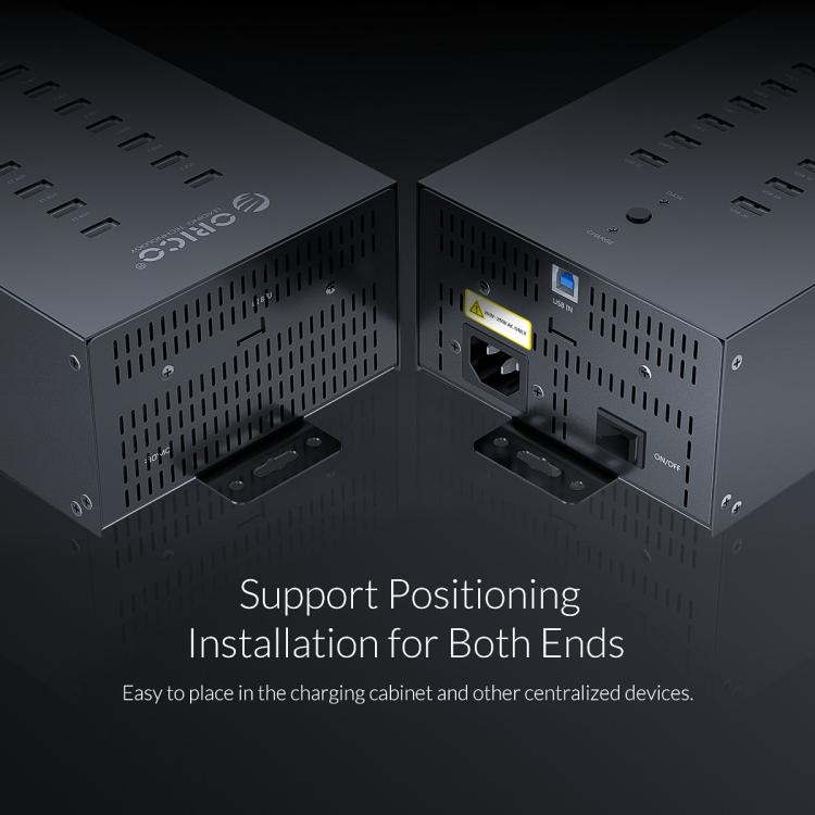 Hub USB 2.0 ORICO IH20P di livello industriale a 20 porte, AU Plug, EU Plug, UK Plug, US Plug