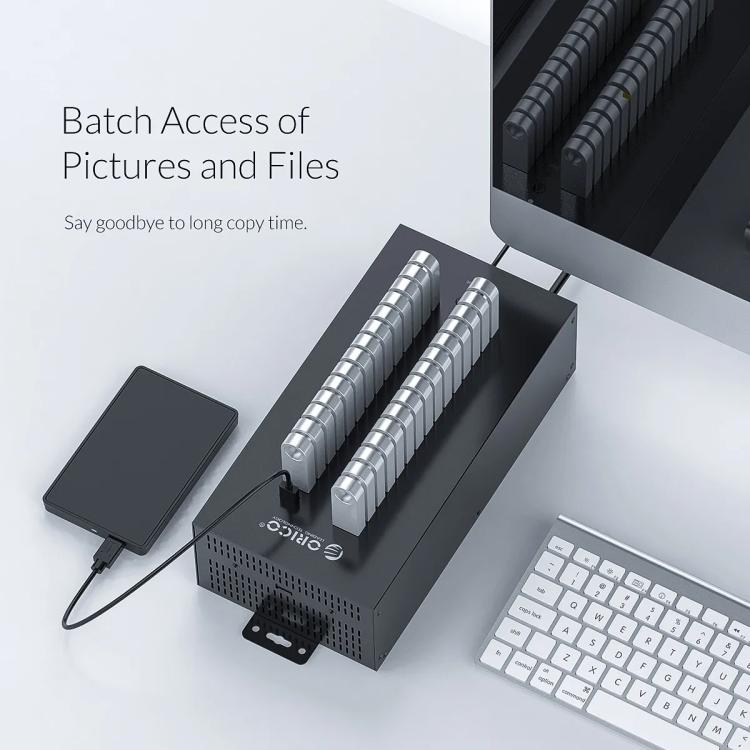 Hub USB 2.0 ORICO IH30P di livello industriale con 30 porte, AU Plug, EU Plug, UK Plug, US Plug