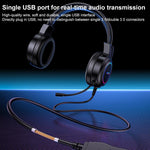 Yesido EK05 USB Wired RGB Light Gaming Headset con microfono, lunghezza cavo: 1,2 m, EK05