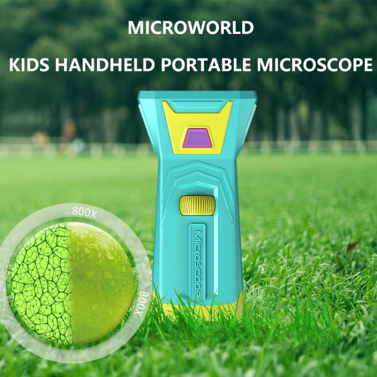 Microscopio per bambini con schermo HD da 3 pollici X1, ingrandimento 800X, X1