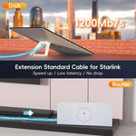 Cavo Ethernet CAT6 1000Mbps per Starlink Gen3 1-60m