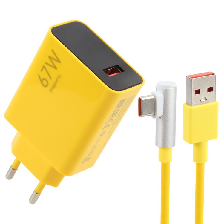 Caricabatterie rapido USB 67W con cavo Type-C da 1 metro