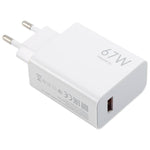 Caricabatterie rapido USB 67W con cavo Type-C 1m