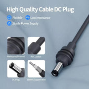 Cavo di alimentazione impermeabile per accendisigari da auto Starlink Mini SL202, 1m, 2m, 3m, 5m, 10m
