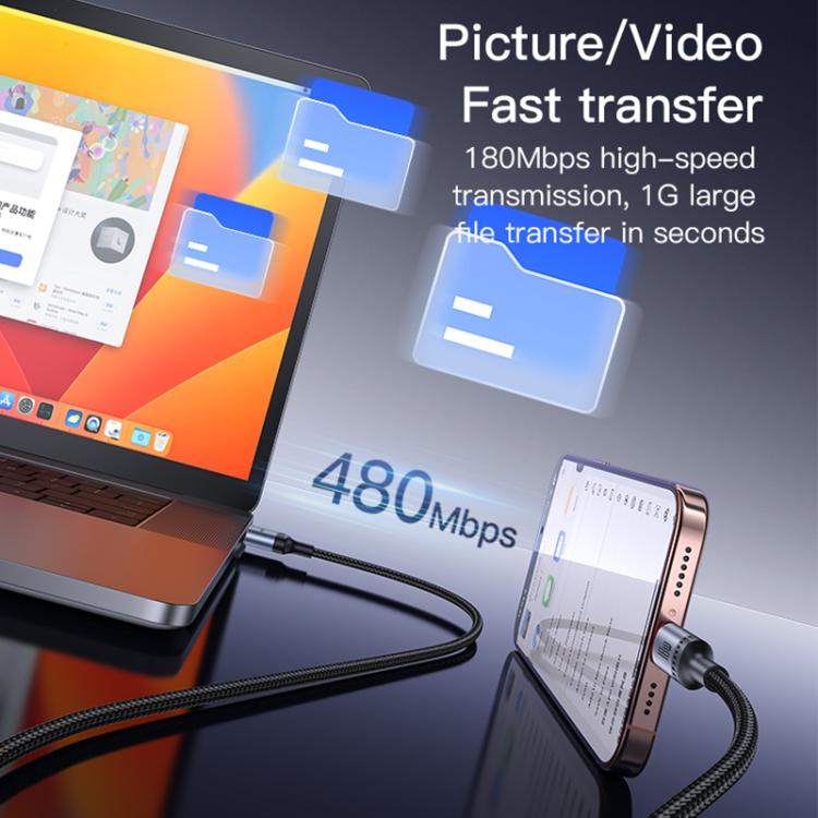 Cavo ricarica USB-A a USB-C 18W 3A 2 m Yesido CA130C