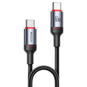 Cavo dati di ricarica Yesido CA181 PD60W 3A USB-C / Type-C a USB-C / Type-C, lunghezza: 1,2 m, CA181