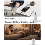 Cavo ricarica USB-C PD 60W 3A 1,2 m compatibile iPhone
