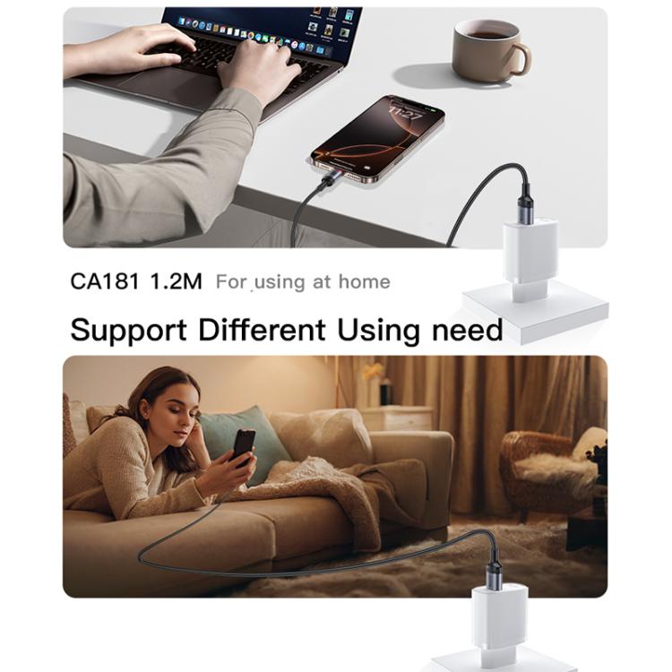 Cavo ricarica USB-C PD 60W 3A 1,2 m compatibile iPhone