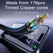 Cavo dati di ricarica Yesido CA183 PD60W 3A USB-C / Type-C a USB-C / Type-C, lunghezza: 2 m, CA183