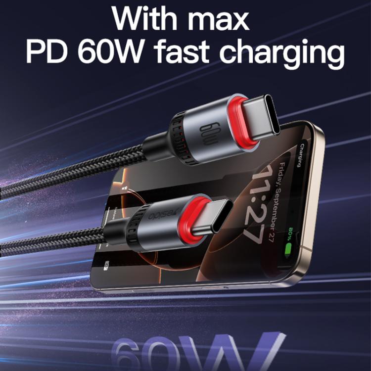 Cavo ricarica USB-C Type-C 2m 60W Yesido CA183