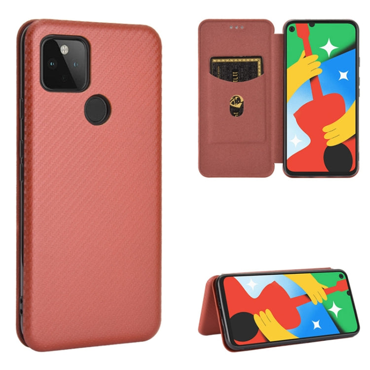 Struttura in fibra di carbonio Flip orizzontale magnetico Custodia in pelle TPU + PC + PU con slot per schede, For Google Pixel 4A 5G, For Sony Xperia 5 ll, For Nokia 8.3 5G, For Nokia C3
