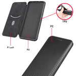 Struttura in fibra di carbonio Flip orizzontale magnetico Custodia in pelle TPU + PC + PU con slot per schede, For Google Pixel 4A 5G, For Sony Xperia 5 ll, For Nokia 8.3 5G, For Nokia C3