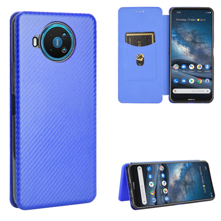 Struttura in fibra di carbonio Flip orizzontale magnetico Custodia in pelle TPU + PC + PU con slot per schede, For Google Pixel 4A 5G, For Sony Xperia 5 ll, For Nokia 8.3 5G, For Nokia C3