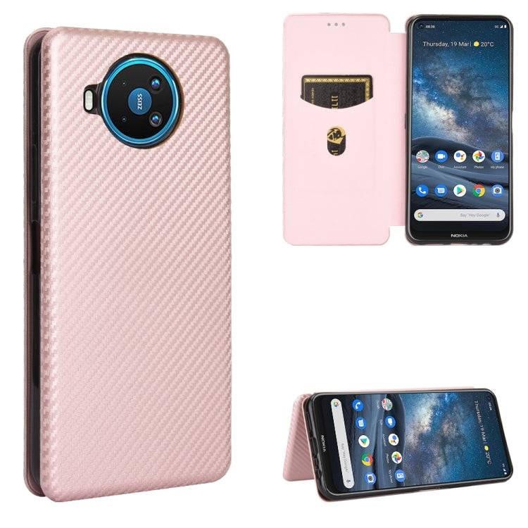 Struttura in fibra di carbonio Flip orizzontale magnetico Custodia in pelle TPU + PC + PU con slot per schede, For Google Pixel 4A 5G, For Sony Xperia 5 ll, For Nokia 8.3 5G, For Nokia C3