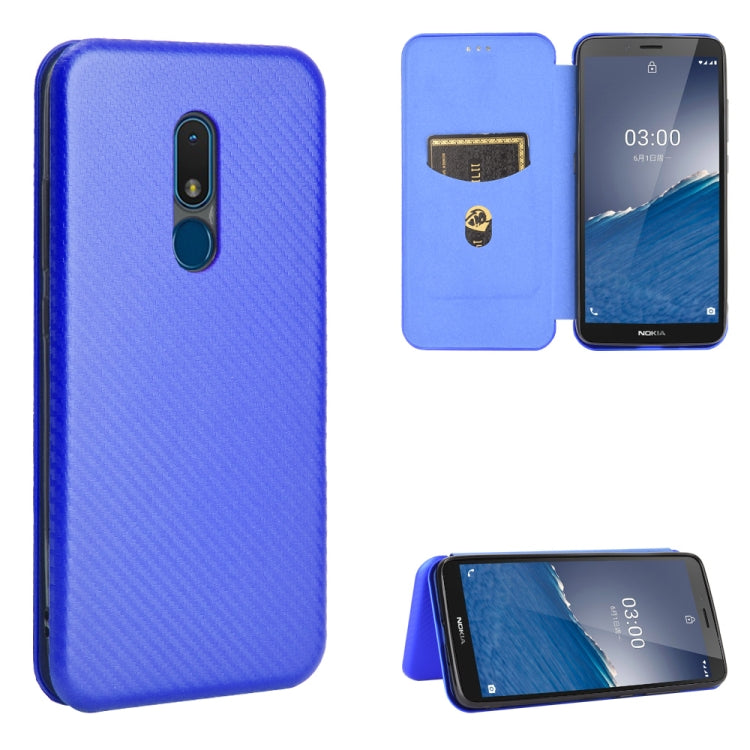 Struttura in fibra di carbonio Flip orizzontale magnetico Custodia in pelle TPU + PC + PU con slot per schede, For Google Pixel 4A 5G, For Sony Xperia 5 ll, For Nokia 8.3 5G, For Nokia C3