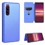Struttura in fibra di carbonio Flip orizzontale magnetico Custodia in pelle TPU + PC + PU con slot per schede, For Google Pixel 4A 5G, For Sony Xperia 5 ll, For Nokia 8.3 5G, For Nokia C3