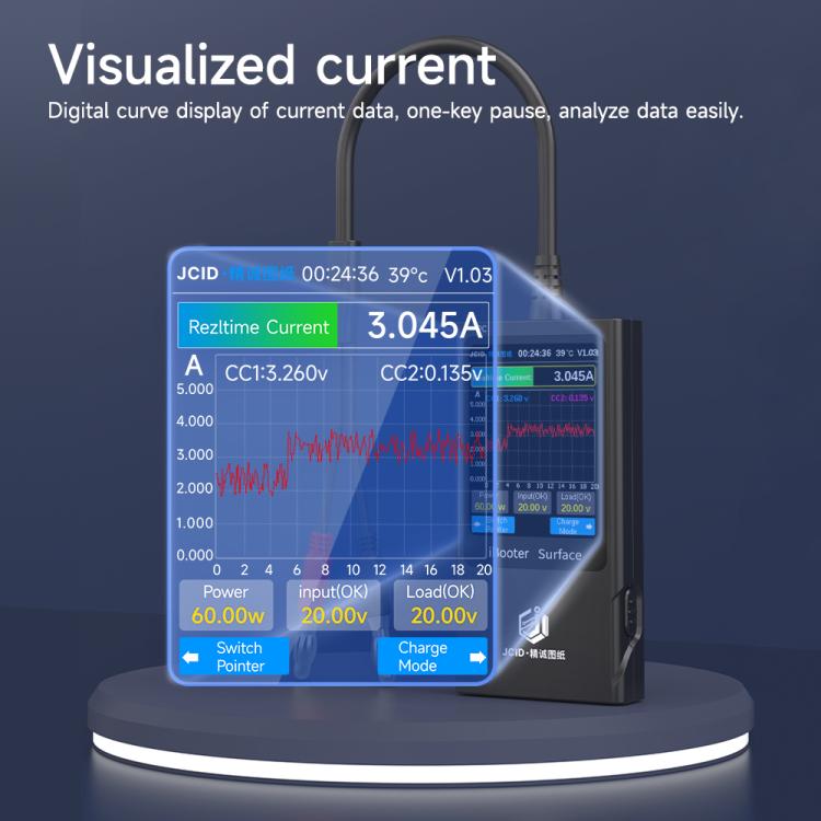 Analizzatore di corrente di superficie JCID iBooter per la serie Surface, iBooter Surface