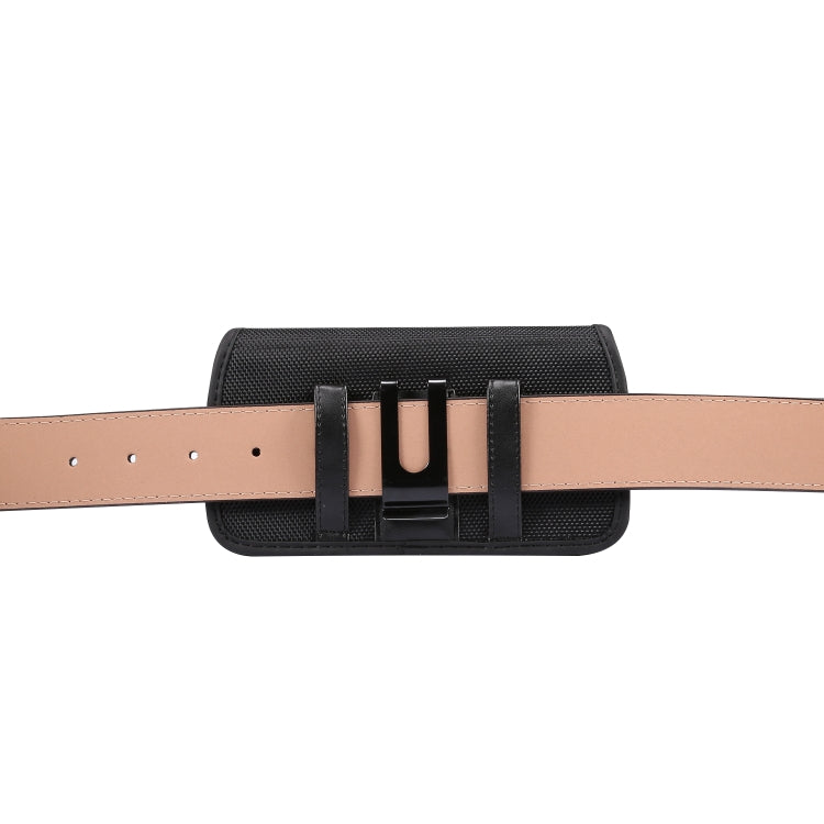 Custodia in pelle per marsupio in resistente tessuto Oxford con piastra orizzontale da appendere alla vita con slot per schede, adatta per smartphone da 4,7 pollici, for 4.7 inch Smartphones