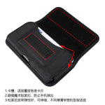 Custodia in pelle per marsupio in resistente tessuto Oxford con piastra orizzontale da appendere alla vita con slot per schede, adatta per smartphone da 4,7 pollici, for 4.7 inch Smartphones