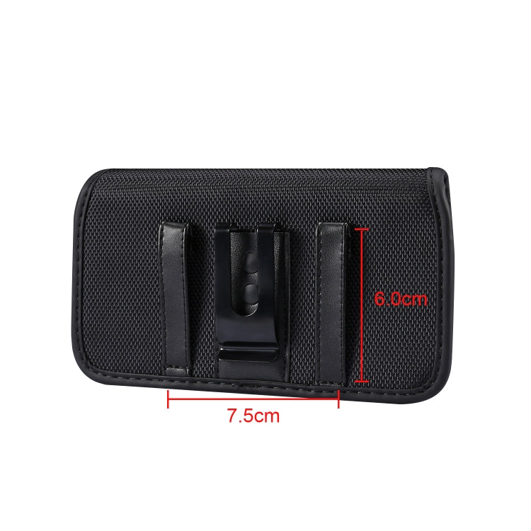 Custodia in pelle per marsupio in resistente tessuto Oxford con piastra orizzontale da appendere alla vita con slot per schede, adatta per smartphone da 4,7 pollici, for 4.7 inch Smartphones