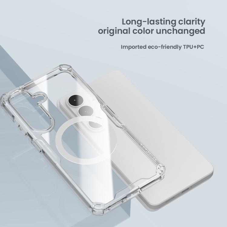 Custodia per telefono NILLKIN Ultra Clear Magsafe PC + TPU, For Samsung Galaxy S26+ 5G, For Samsung Galaxy S26 Ultra 5G, For Samsung Galaxy S26 5G, For Samsung Galaxy S25 5G, For Samsung Galaxy S25+ 5G, For Samsung Galaxy S25 Ultra 5G