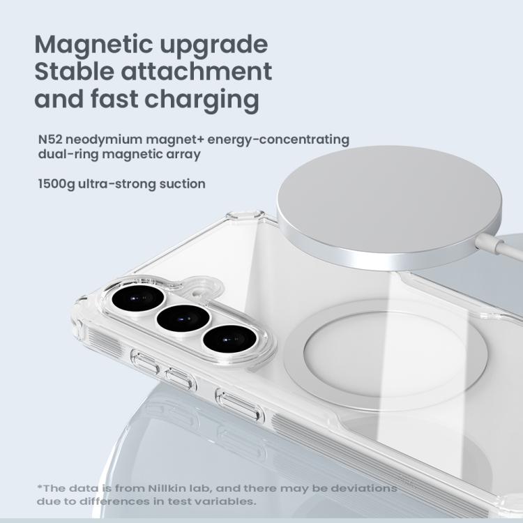 Custodia per telefono NILLKIN Ultra Clear Magsafe PC + TPU, For Samsung Galaxy S26+ 5G, For Samsung Galaxy S26 Ultra 5G, For Samsung Galaxy S26 5G, For Samsung Galaxy S25 5G, For Samsung Galaxy S25+ 5G, For Samsung Galaxy S25 Ultra 5G