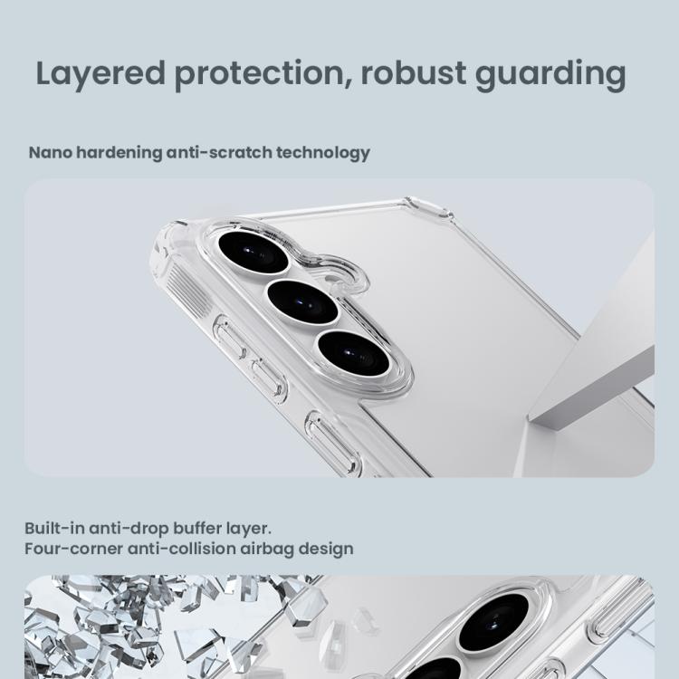Custodia per telefono NILLKIN PC + TPU, For Samsung Galaxy S26+ 5G, For Samsung Galaxy S26 Ultra 5G, For Samsung Galaxy S26 5G, For Samsung Galaxy S25 5G, For Samsung Galaxy S25+ 5G, For Samsung Galaxy S25 Ultra 5G
